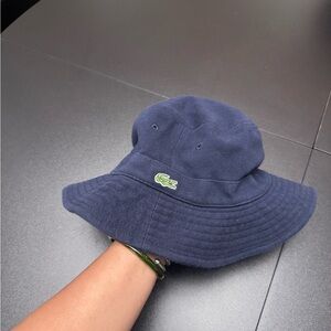 Lacoste Kids Navy Bucket Hat